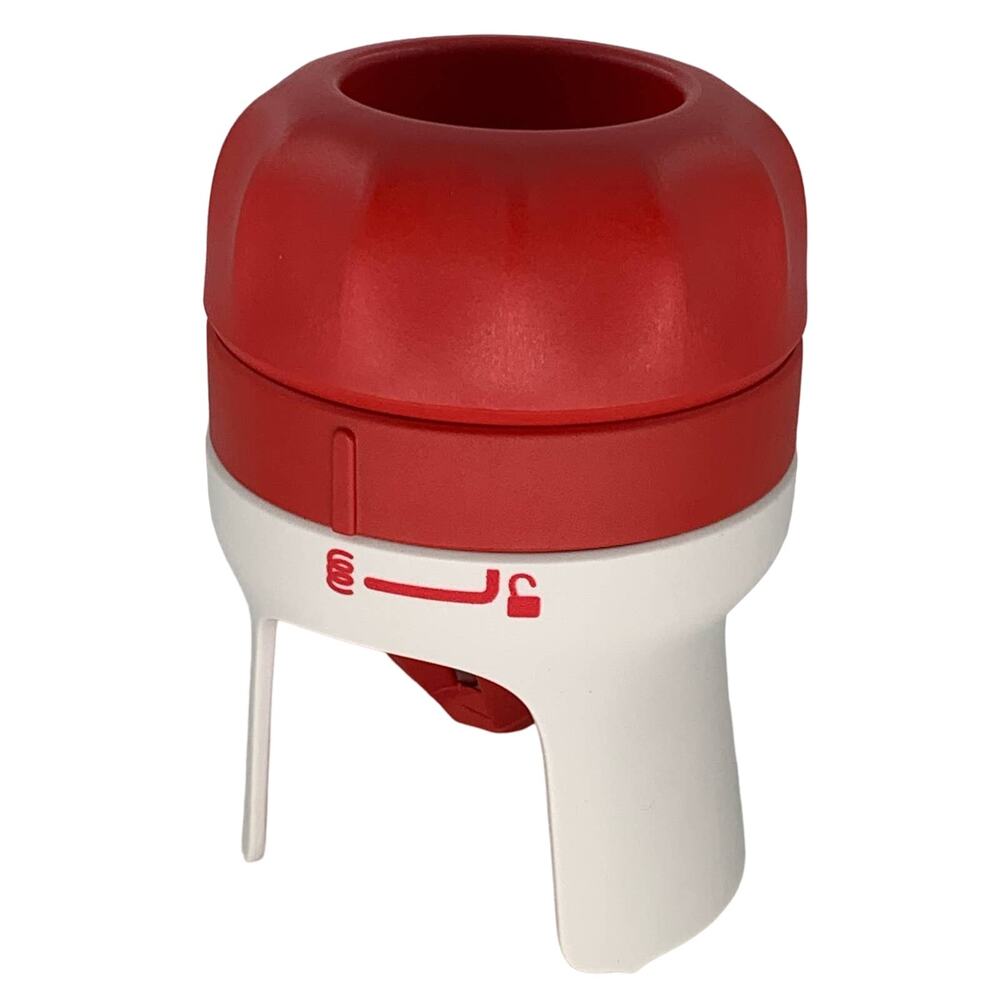 Tupperware Vegetable Cutter Spiralizer Handy Veggie Noodle Cutting Tool Red